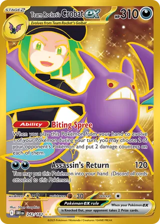 Team Rocket's Crobat ex (Destined Rivals 242/182)